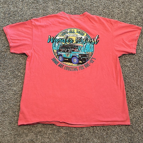Bucees T Shirt Size XL Jeep Coral in color / M-109 - Picture 4 of 7